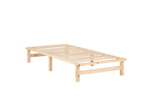 Holz Massiv Bett 90x200 cm - Modernes Einzelbett von Homestyle4u - Hochwertiges Bett aus massivem Kiefernholz mit Lattenrost, ideal für Schlafzimmer, Jugend- und Kinderzimmer. Pflegeleicht und robust, sorgt für erholsamen Schlaf.