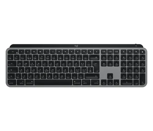 Logitech MX Keys für MAC – Schweizer QWERTZ Wireless Tastatur - Tastaturen mit USB-C und Bluetooth, ergonomisches Design für komfortables Tippen und lange Akkulaufzeit.