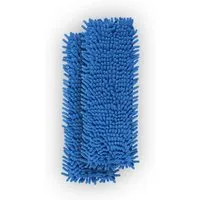 Bestlivings Bodenwischer Ersatzbezug Mikrovelour Chenille Blau 2er Pack