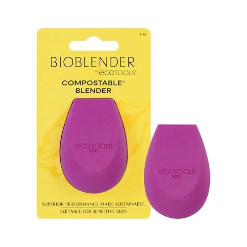 ECOTOOLS Bioblender Make-up-Schwamm für flüssiges und cremiges Make-up, 40 g, 3175, violett