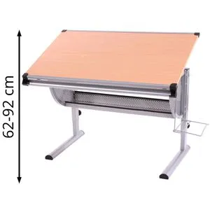 Kinder-Jugend-Schreibtisch B√orotisch Oxford, höhenverstellbar und neigbar - Matratzen - Moderner, höhenverstellbarer Schreibtisch mit 10 Neigungswinkeln, ideal für ergonomisches Arbeiten und kreatives Lernen.