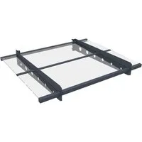 Juskys Vordach Manila - Lichtdurchlässig & Belastbar - Vordächer aus robustem Stahl, ideal für Türen und Fenster. Hohe Belastbarkeit und lichtdurchlässiges Design sorgen für optimalen Wetterschutz.