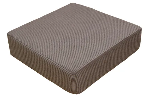 Brilliant Sitzkissen / Sitzerhöhung / Bodenkissen / 40x40x10cm / Cord-Design, Sitzerhöhung, Braun