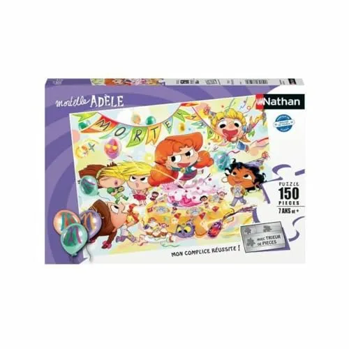 Nathan – Puzzle für Kinder – 150 Teile – Sterblicher Geburtstag/Todestag Adele – Mädchen oder Jungen ab 7 Jahren – hochwertiges Puzzle – Dicker und robuster Karton – Alltag für Kinder – 86198