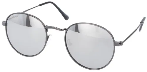 Verspiegelte Montana Eyewear Sonnenbrille MS92 aus Metall mit grauer Tönung