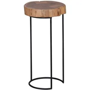 Wohnling Beistelltisch WL1.553 – Akazie Massivholz mit Baumkante