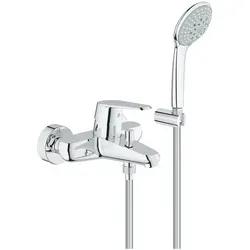 Grohe Eurodisc Cosmopolitan Einhand-Wannenbatterie - Chrom - 33395002 - Armaturen mit integriertem Brausegarnitur, elegant im Design und sorgt für ein komfortables Duscherlebnis.