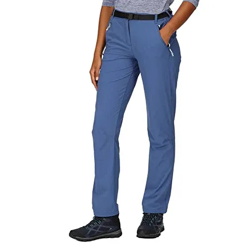 Regatta Xert Stretch Zip Off Trousers III Outdoorhose in Kurzgröße für Damen, Farbe:Dusty Denim, Größe:23