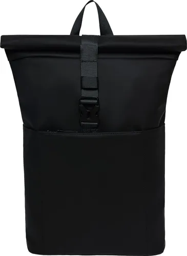 Cityrucksack RollTop Rucksack Freizeitrucksack Herren Damen Wasserabweisend (9059) BLACK