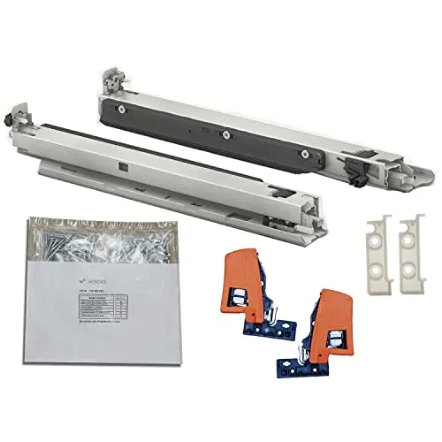 BLUM MOVENTO BLUMOTION S 760H Schubladenschienen, 400mm - Schubladenschienen für Bodenmontage mit 40kg Tragkraft, ideal für stabile und leise Auszüge in Ihrer Küche oder Möbel.