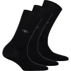 TOM TAILOR 3er Pack Basic Women Socks 9703 610 black schwarz Doppelpack Strümpfe Socken, Size:39-42