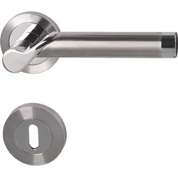 Rosetten-Garnitur Solid 1-R Zimmertüren in weiß von Alpertec