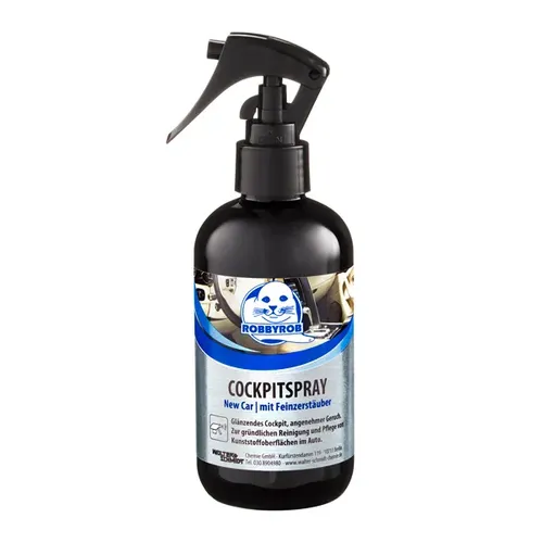 Walter Schmidt Kunststoffpflege Robby Rob New Car 250 ml für ein glänzendes Cockpit mit angenehmen Geruch 3522000000