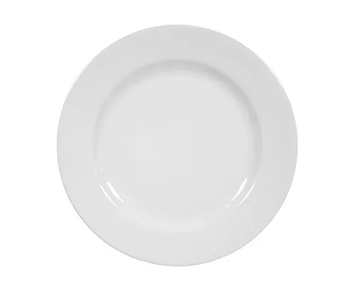 Frühstücksteller 20 cm Fahne von Seltmann Weiden - 6 Stück - Speiseteller aus hochwertigem Porzellan, spülmaschinenfest und mikrowellengeeignet, ideal für ein stilvolles Frühstück.