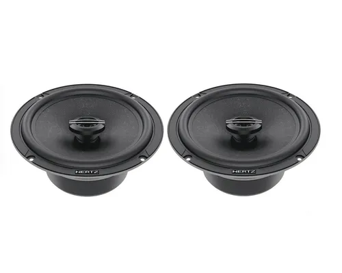 Hertz CX 165 – 165-mm 2-Wege-Koaxiallautsprecher-Paar - Car-HiFi-Lautsprecher mit 210W Peak-Leistung und kompaktem Design für einfache Installation in vielen Fahrzeugmodellen.