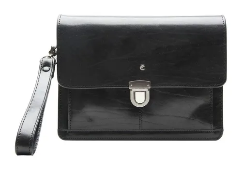 Esquire Toscana Handgelenktasche Leder 24,5 cm schwarz - Portemonnaies mit praktischer Größe, zahlreichen Fächern und stilvollem Design – der ideale Begleiter für Ihre Wertsachen auf Reisen.