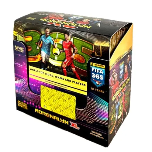 Adrenalyn FIFA 365 2024-2025 Panini 004911box50e Box mit 50 Umschlägen TC Adrenalyn Fifa 365, 2024–2025, Gold, sortiert