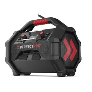 PerfectPro Baustellenradio ROCKTAGON 18V AMPShare - Robustes Baustellenradio mit DAB+, FM und Bluetooth, ideal für den Einsatz auf der Baustelle und sorgt für beste Unterhaltung.