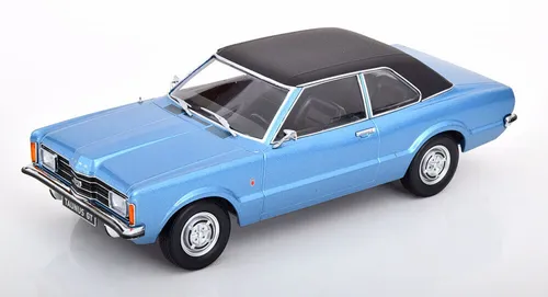 1:18 KK-Scale Ford Taunus GT Saloon with vinyl roof 1971 bluemetallic