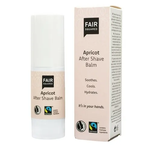 Fair Squared After Shave Balm Apricot 30ml - After Shave Balm mit Aprikosenextrakt, beruhigt die Haut nach der Rasur und spendet Feuchtigkeit für ein angenehmes Hautgefühl.