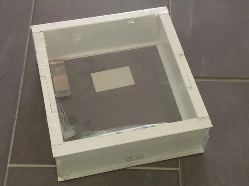 Upmann 66709 Schwingflügel Lüftungsflügel Glasbausteine, weiß beschichtet 24x24