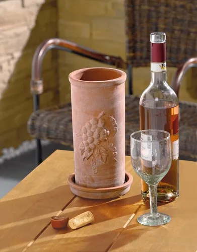 Weinkühler mit Unterteller, 2-teilig von Frank Flechtwaren