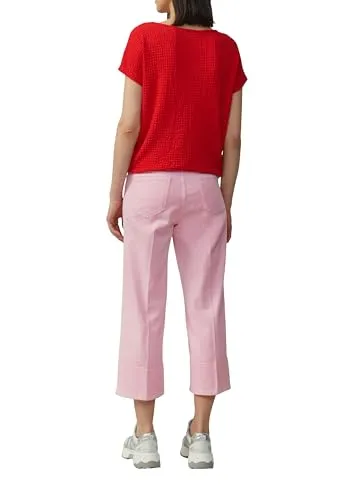 Relaxed-Fit-Shirt in Struktur-Optik rot 34