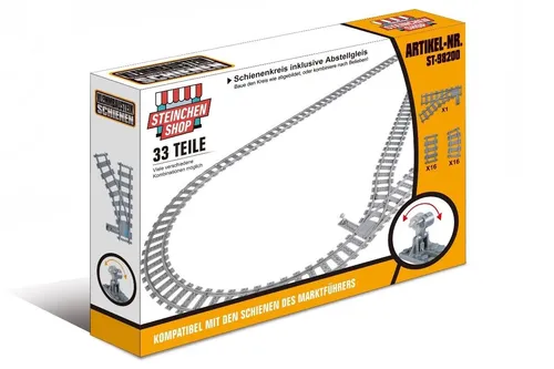 Steinchenshop ST-98200 Eisenbahn Schienenkreis L von Steinchenshop