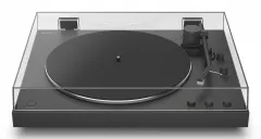 Sony PS-LX3BT Plattenspieler mit Riemenantrieb - Automatisch & Bluetooth - Schwarzer Audio-Plattenspieler mit Riemenantrieb und integriertem Phono-Vorverstärker. Genießen Sie Ihre Schallplatten drahtlos via Bluetooth mit hochwertigem Klang.