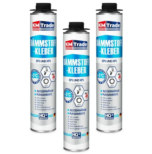 Dämmstoffkleber 3 x 750ml Klebeschaum Profi Perimeterkleber Top Qualität