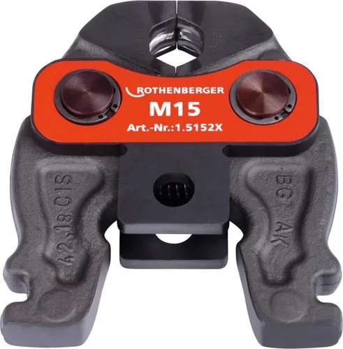 ROTHENBERGER 1000002804 Set de Schellen de Kompaktschelle, M-Kontur 15-18-22-28 mm