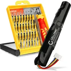 CELLONIC, Lautsprecherakku kompatibel mit Bang & Olufsen BeoPlay A2, BeoLit 17, BeoLit 15 (3400mAh, 7.4V) + Werkzeug-Set Ersatzakku J406/ICR18650NH-2S