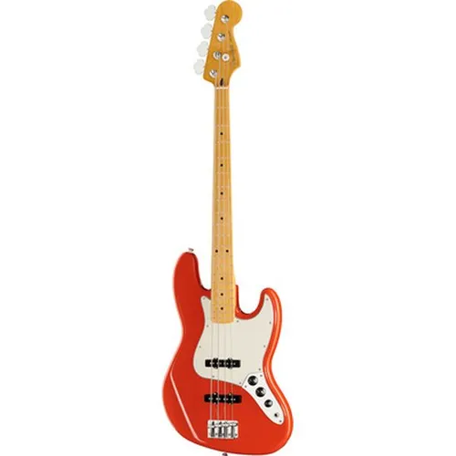Fender Player II Jazz Bass MN Coral Red - J-Bass der Player II-Serie mit Erlekorpus und Ahornhals, ausgestattet mit 2x Player Series Alnico 5 Single-Coil Tonabnehmer für kraftvollen Sound in schickem Coral Red.
