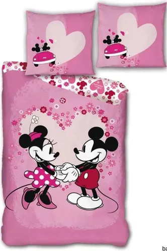 Disney Mickey Minnie Maus Kinder Bettwäsche 2tlg Set in pink von Disney