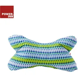 POWER INN® Leseknochen | Blau/Grün | Nackenkissen | Reisekissen