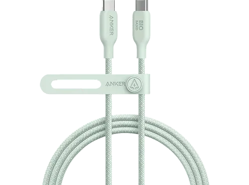 ANKER Anker 544 USB-C auf Kabel (180cm, 140W, Bio, in Grün), Kabel, 1,8 m, Grün