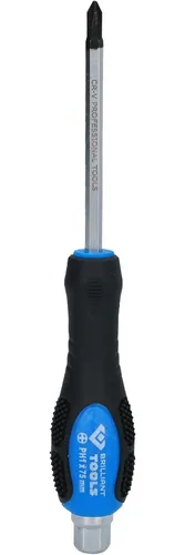 Brilliant Tools Schraubendreher Kreuzschlitz mit Schlagkappe, PH1