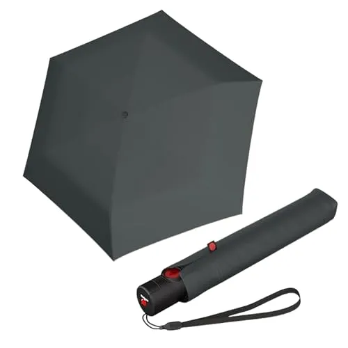 Knirps U.200 Ultraleichter Duomatic-Regenschirm - Stockschirme: Kompakter, winddichter Reiseschirm mit nur 185 g, automatischem Öffnen und 97 cm Durchmesser für optimalen Regenschutz unterwegs.
