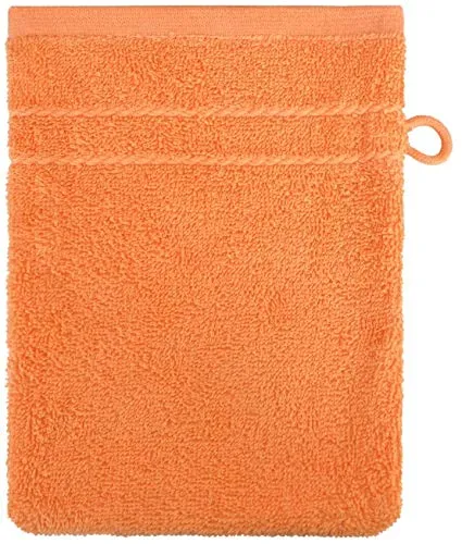 Dyckhoff Waschhandschuh Kristall Terra - Orange 16 x 21 cm