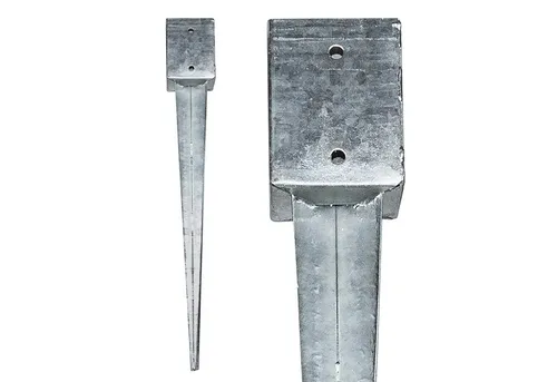 ESTEXO Einschlagbodenhülse Einschlaghülse Bodenhülse 750 mm Bodenanker 101 x 101 mm