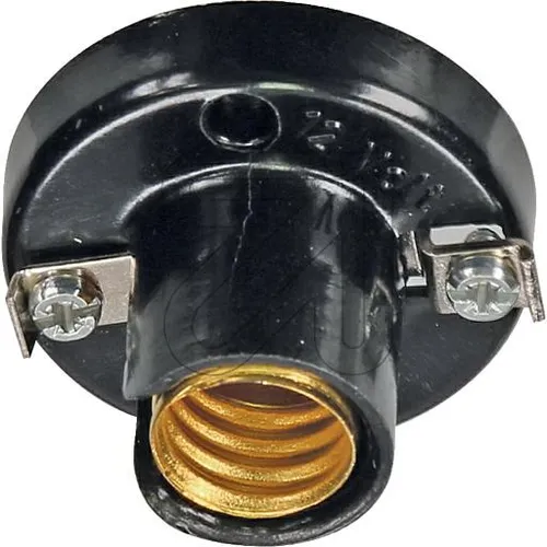 Illu-Fassung E14, Kontakt offen schwarz