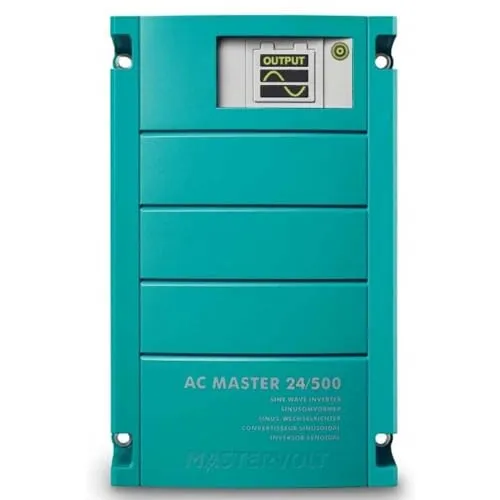 Mastervolt AC Master Wechselrichter 500 W, 24 V, Reine Welle - Wechselrichter für semiprofessionellen Einsatz mit hoher reiner Sinuswellentechnologie, ideal für instabile Stromnetze. Sicher und leise mit Mehrfachschutz für zuverlässigen Betrieb.