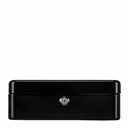 Burg-Wächter Geldkassette Money 5025, abschließbar mit Schlüssel - Card-Reader mit optimaler Sicherheit durch Zylinderschloss, ideal zum Schutz von Bargeld und Wertsachen, inklusive herausnehmbarem Hartgeldeinsatz für perfekte Organisation.