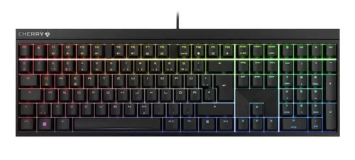 CHERRY MX 2.0S - Mechanische Gaming-Tastatur mit RGB-Beleuchtung, Deutsches Layout (QWERTZ), MX2A RED Switches für optimales Tippgefühl und über 16 Mio. Farben