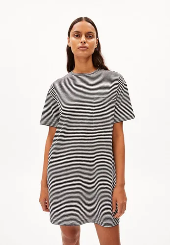 ARMEDANGELS Damen Jerseykleid CHAARA Lovely Stripes - Freizeitkleid aus 100% Bio-Baumwolle, GOTS-zertifiziert, mit lockerem Schnitt für optimalen Tragekomfort.