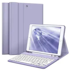 Fintie Tastatur Hülle für iPad 10.2 Zoll - Schutzhülle mit abnehmbarer Bluetooth-Tastatur - Violett - Speziell für das iPad 10.2 Zoll (9./8./7. Generation) entworfen. Leichte, strapazierfähige Schutzhülle mit abnehmbarer Tastatur und präzisen Ausschnitten für optimalen Zugriff.