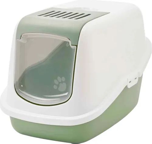 Savic Katzentoilette Nestor - weiß/grün
