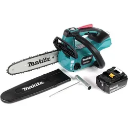 Makita DUC 254 M1 Akku Kettensäge 18 V 25 cm - Kompakt und leistungsstark - Die Makita DUC 254 Akku-Kettensäge überzeugt mit einem bürstenlosen Motor und Torque-Boost-Mode für hohe Leistung. Ideal für Baumpflegearbeiten, handlich und robust durch Xtreme Protect Technology. Lieferung ohne Ladegerät.