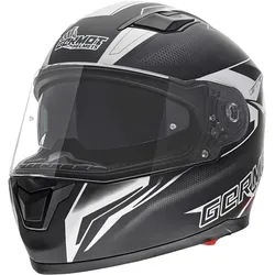 Germot GM 330 Dekor Helm, schwarz-weiss, Größe XL - Motorradhelm mit sportlichem Design, optimalem Schutz und hohem Tragekomfort – ideal für Männer, die Sicherheit und Stil suchen.
