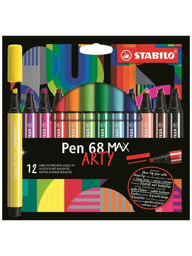 STABILO Pen 68 Max Arty wallet of 12 pens